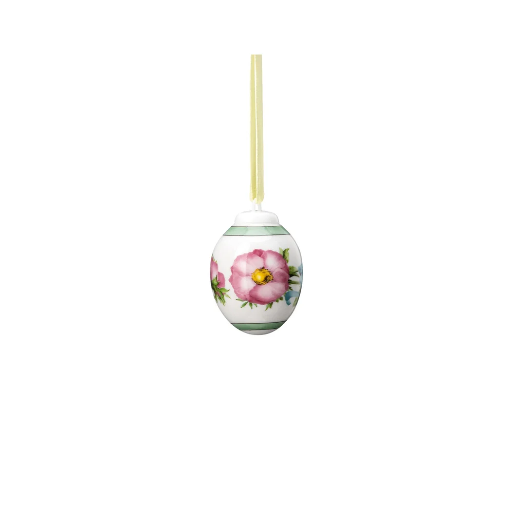 Velikonoční porcelánová závěsná dekorace mini vajíčko "Sasanka", Ø 3,4 cm