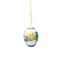 Velikonoční porcelánová závěsná dekorace vajíčko "Holoubci", Ø 4,5 cm