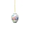 Velikonoční porcelánová závěsná dekorace vajíčko "Holoubci", Ø 4,5 cm
