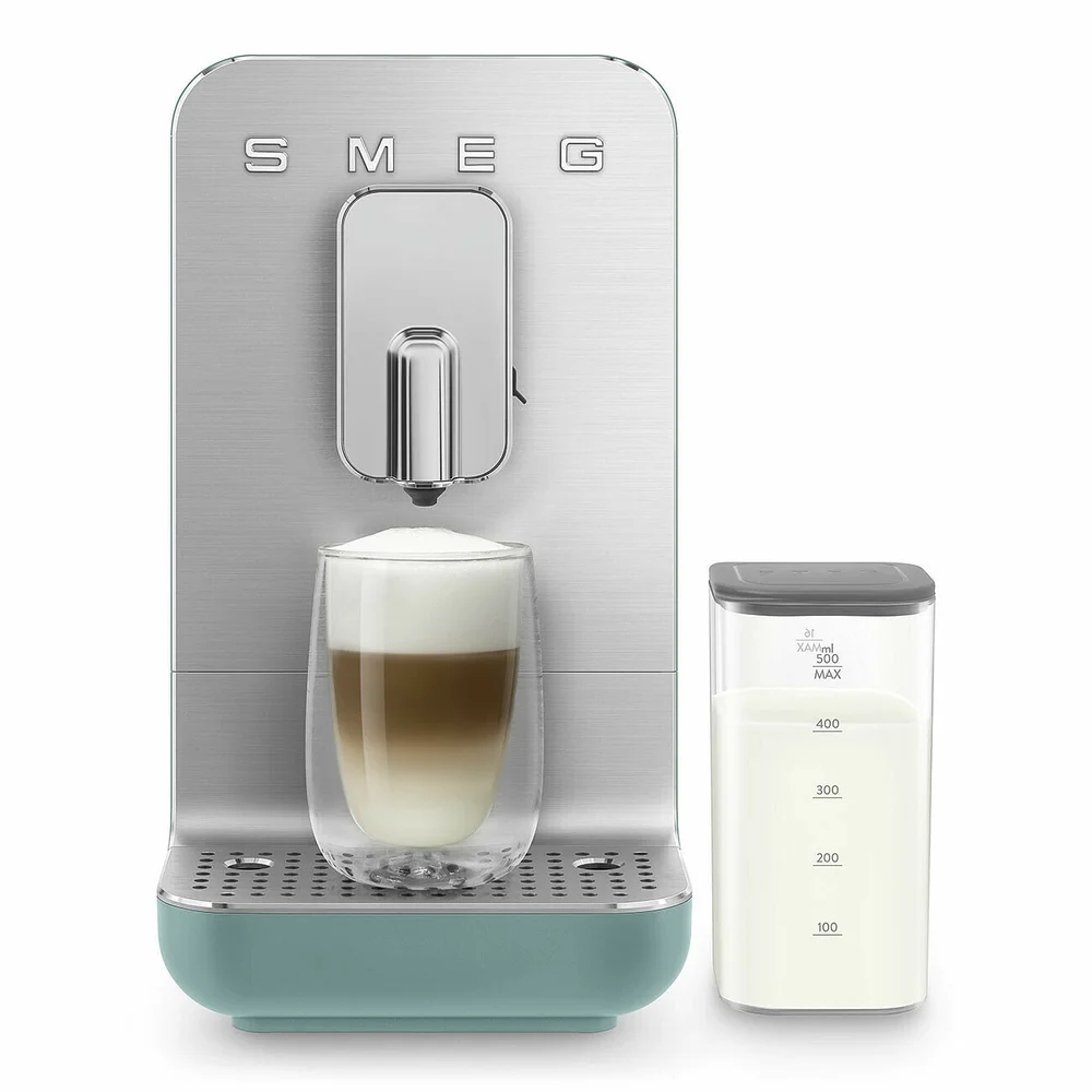 Automatický kávovar na espresso / cappuccino, BCC13, s dávkovačem mléka, smaragdově zelená