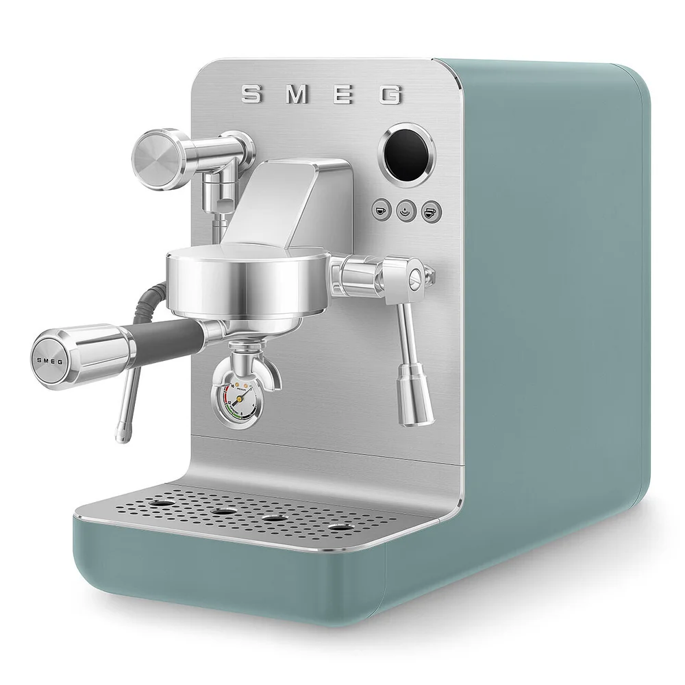 Ruční pákový kávovar Minipro espresso EMC02, smaragdově zelená
