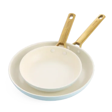 GreenPan Sada 2 nepřilnavých keramických pánví Padova 20 + 26 cm, světle modrá