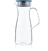 Skleněná karafa se sítkem na ledový čaj, 1,1 l, tyrkysový uzávěr