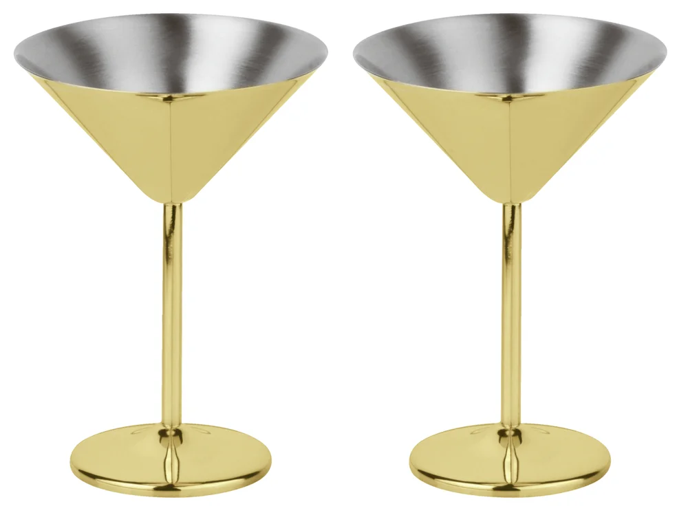 Martini set, 2ks, zlatá