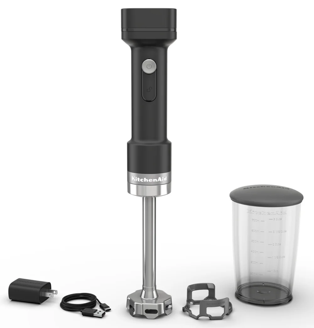 Bezdrátový tyčový mixér GO s baterií, 5KHBRV71BM, černá mat 