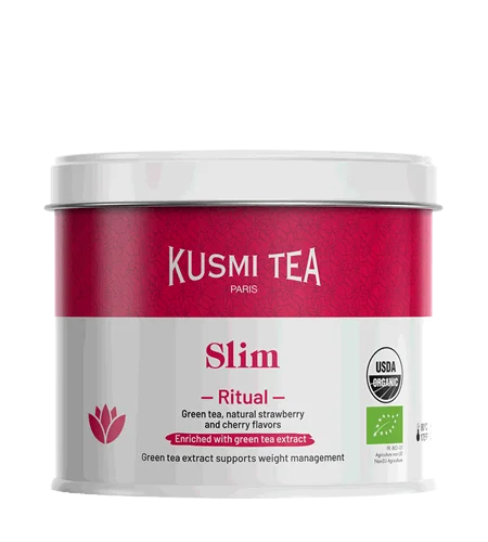 Sypaný zelený čaj na zrychlení metabolismu Slim Ritual, kovová dóza 100 g