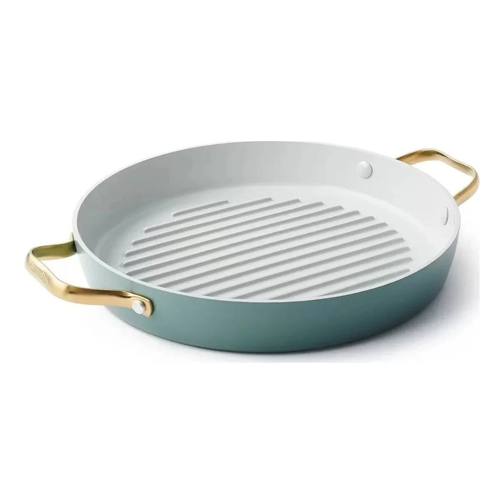 Nepřilnavá keramická grilovací pánev Padova 28 cm, zelená