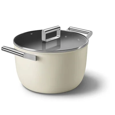 Hrnec s nepřilnavým povrchem, 26 cm, krémová