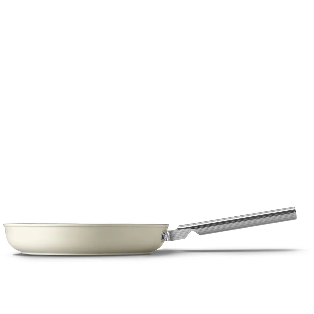 Nepřilnavá pánev na smažení 28 cm, krémová