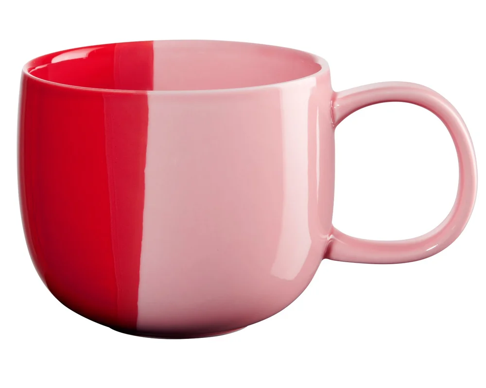 Porcelánový hrnek Joy, 0,4 l, růžový