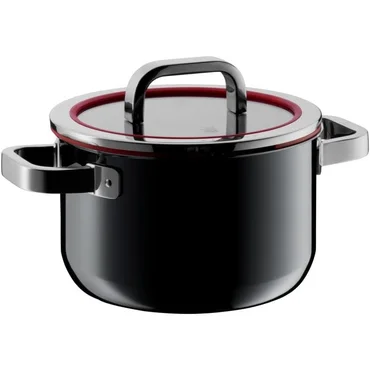WMF Hrnec na polévku s poklicí Fusiontec Functional, Ø 20 cm, černý