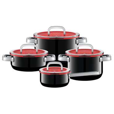 WMF Sada nádobí Fusiontec Functional, černá, 4 ks