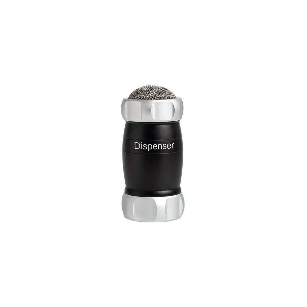 Moučenka/cukřenka na moučkový cukr Dispenser, 16 cm, černá