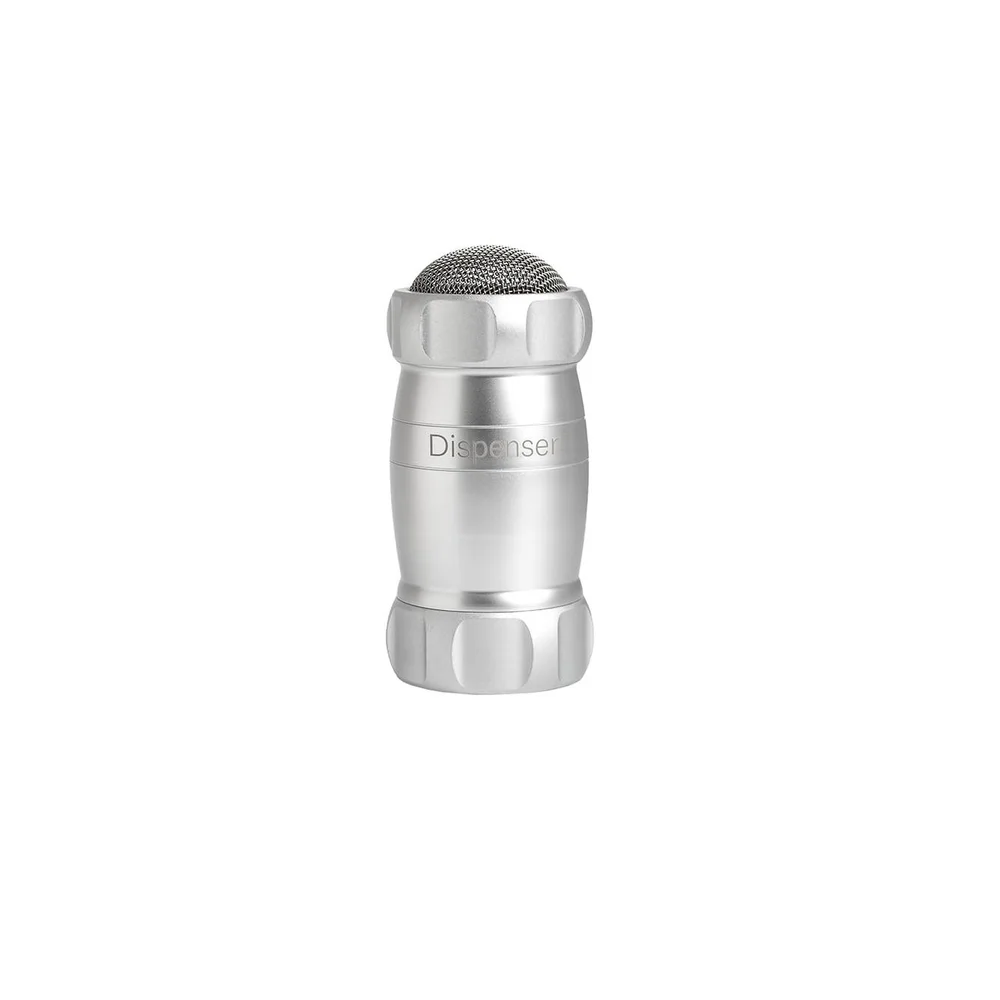 Moučenka/cukřenka na moučkový cukr Dispenser, 16 cm, stříbrná