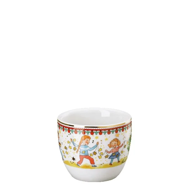 Vánoční espresso šálek a podšálek, Vánoční světýlka, 80 ml/12 cm