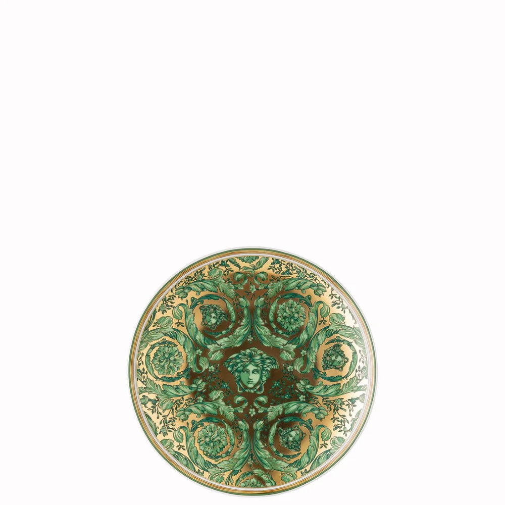 Pečivový talíř Versace Medusa Garland, Ø 17 cm, zelená