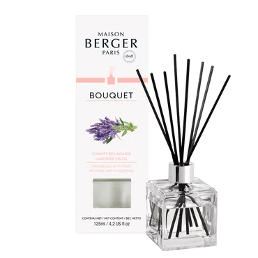 Maison Berger Paris Aroma difuzér Cube + náplň Levandulové pole 100 ml