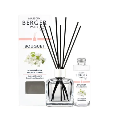 Maison Berger Paris Aroma difuzér Cube + náplň Vzácný jasmín 100 ml