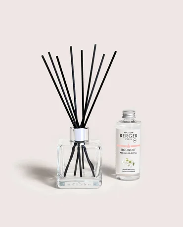 Maison Berger Paris Aroma difuzér Cube + náplň Vzácný jasmín 100 ml