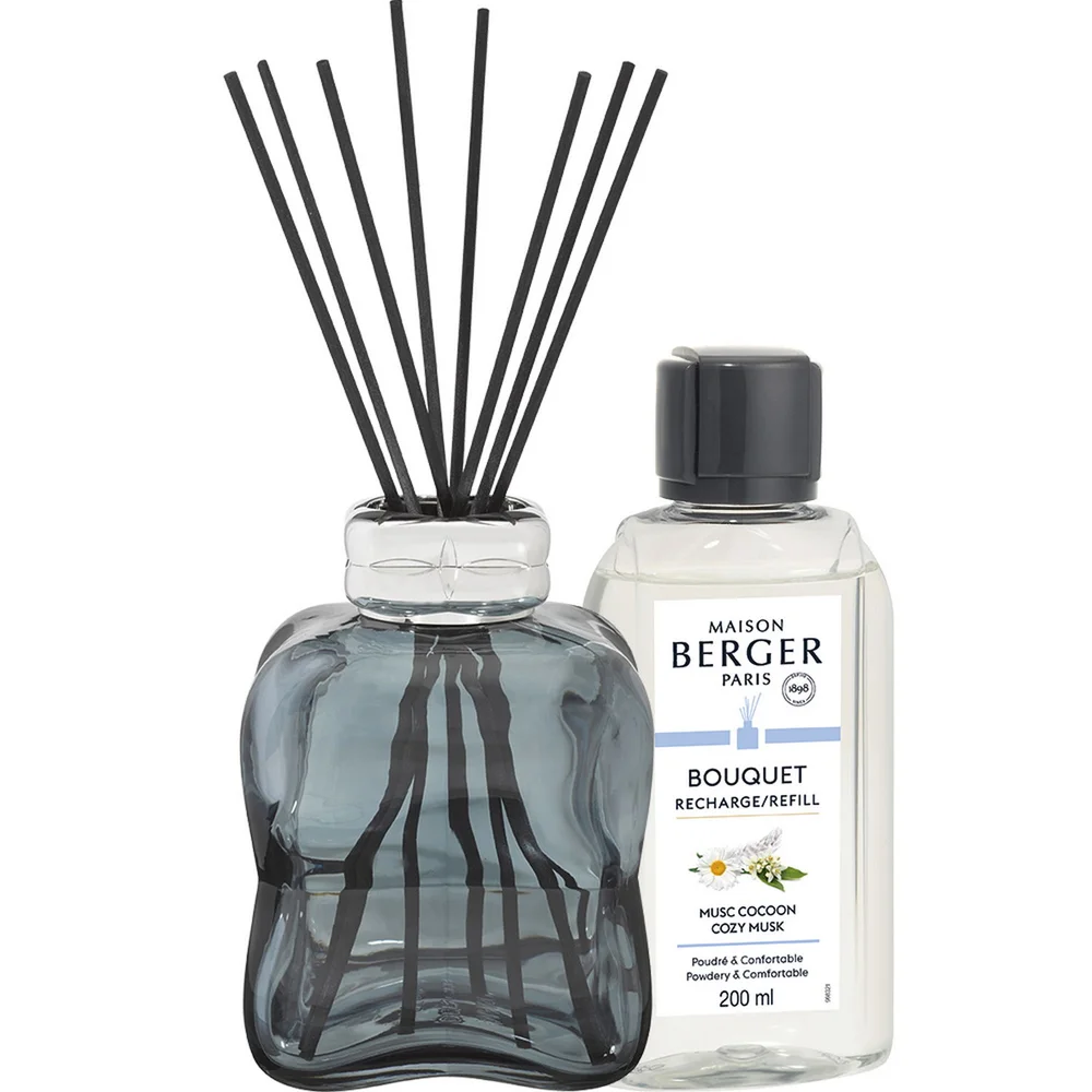 Aroma difuzér Cosy, modrý + náplň Uklidňující pižmo 200 ml