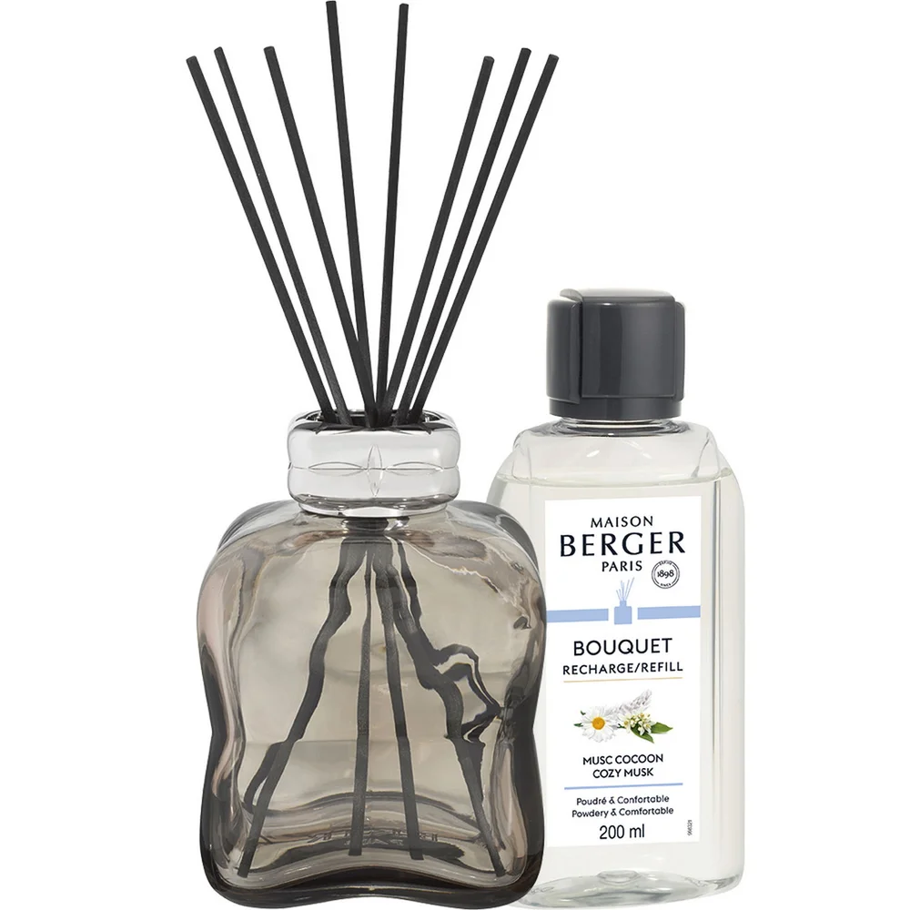Aroma difuzér Cosy, hnědý + náplň Uklidňující pižmo 200 ml