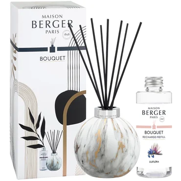 Maison Berger Paris Aroma difuzér Marbure, bílý + náplň Magnolie 180 ml
