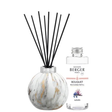Maison Berger Paris Aroma difuzér Marbure, bílý + náplň Magnolie 180 ml