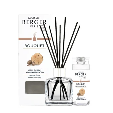 Maison Berger Paris Aroma difuzér Cube + náplň Libanonský cedr 100 ml