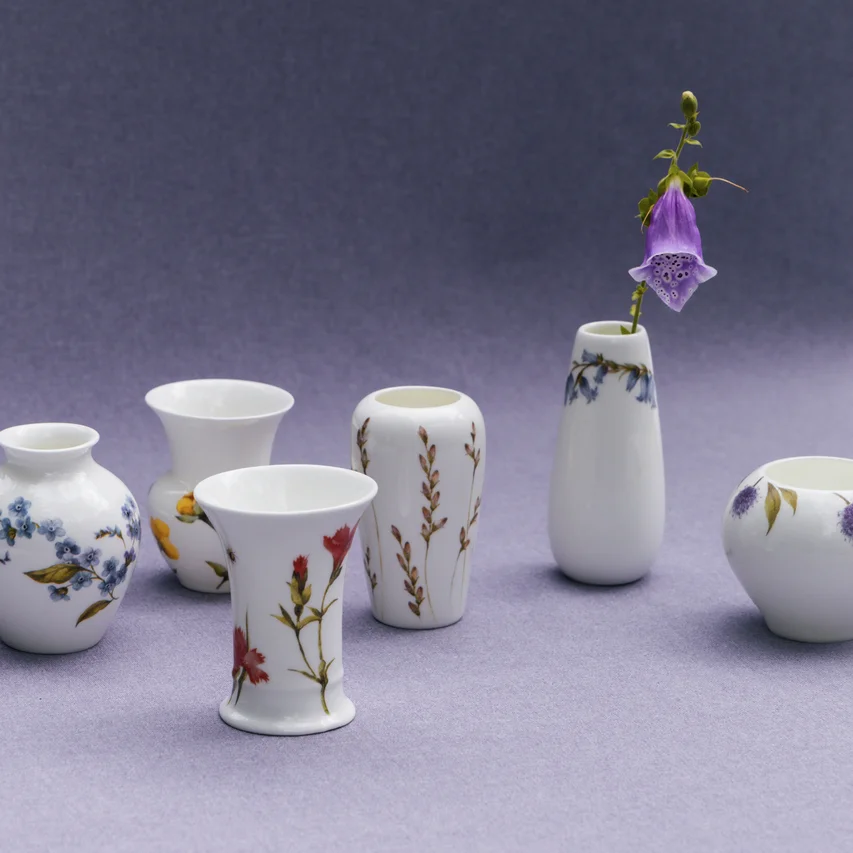 Kónická váza Flower Minis, Lipnice luční, 9,7 cm