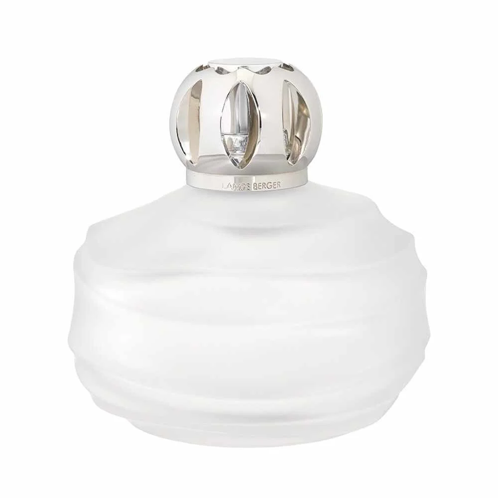 Skleněná katalytická lampa Echo, 470 ml, matně bílá
