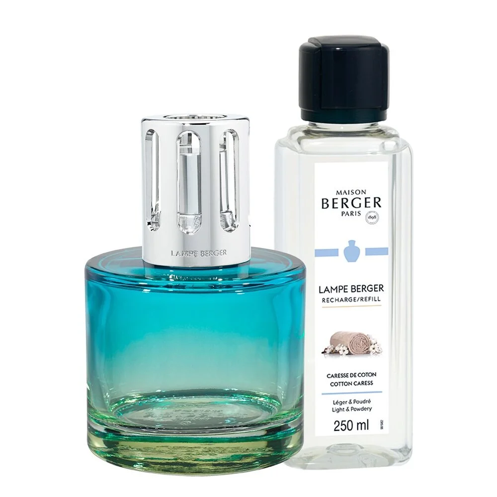 Katalytická lampa Pure, modrá + náplň Bavlněná péče, 250 ml