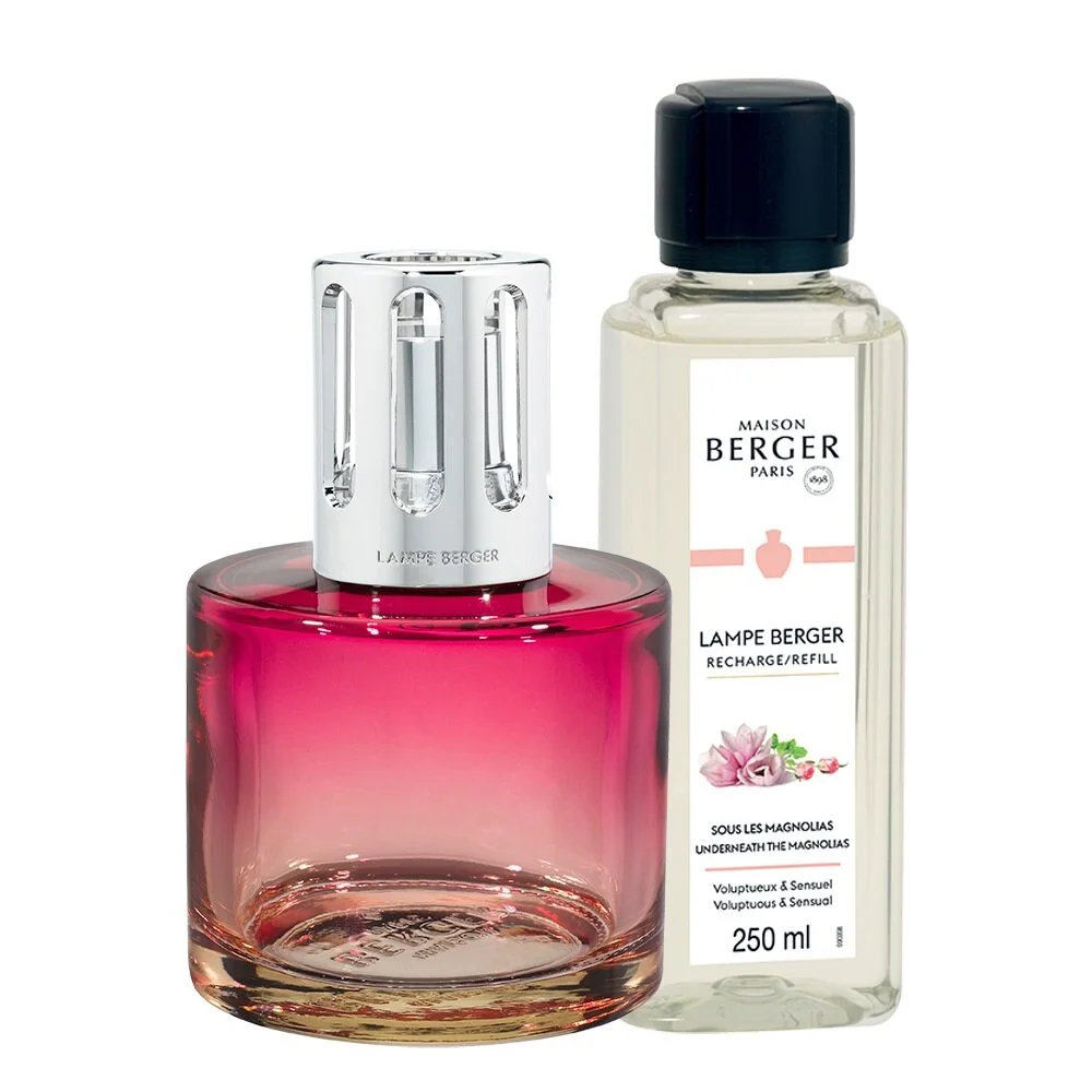 Katalytická lampa Pure, růžová + náplň Pod magnoliemi, 250 ml