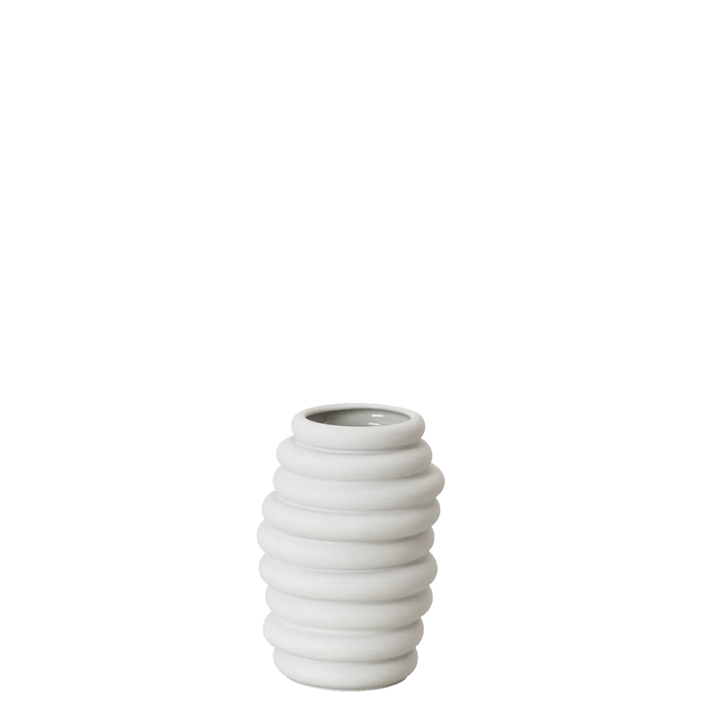 Středně velká váza Hop, kolekce Midivases, 14 cm, bílá