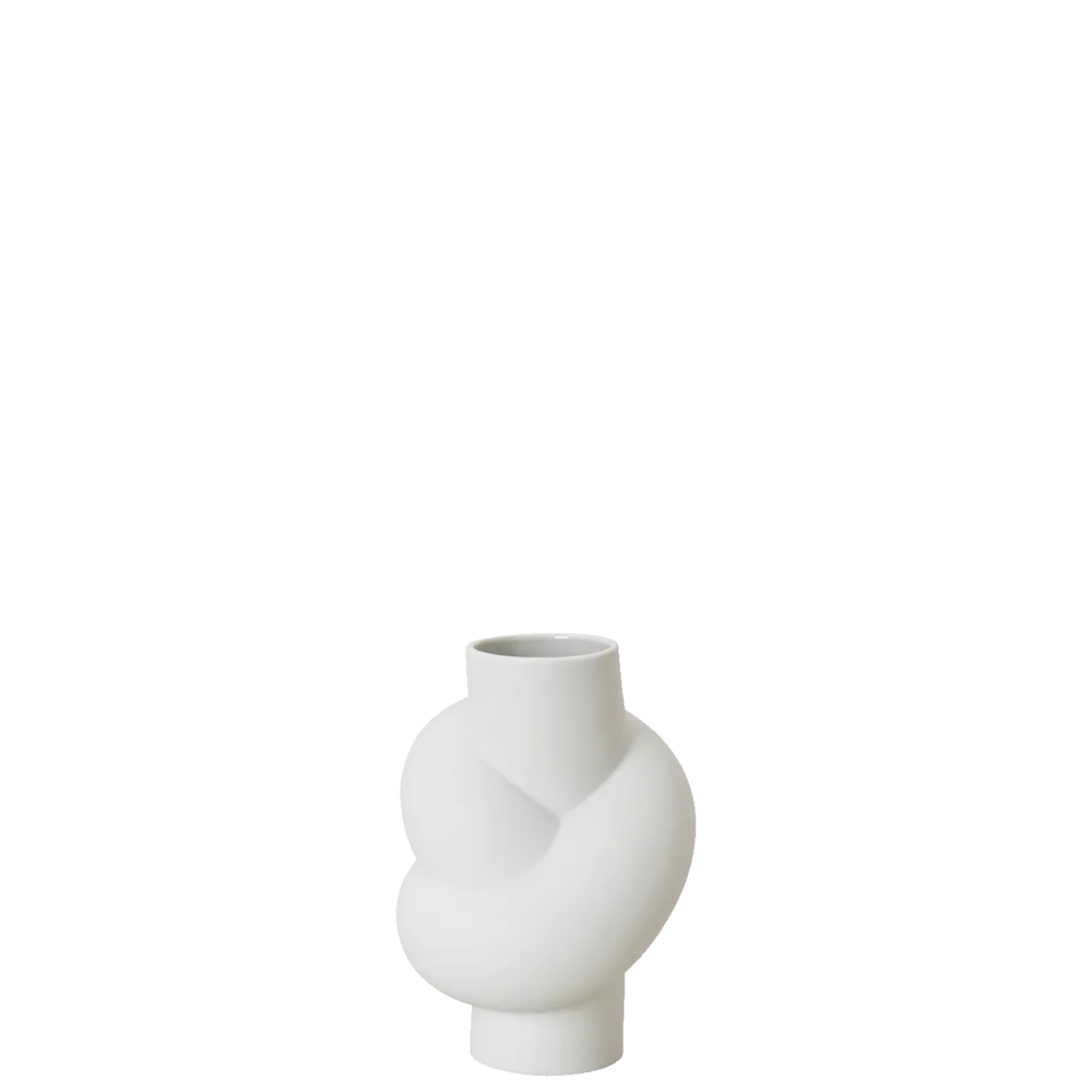 Středně velká váza Node, kolekce Midivases, 14 cm, bílá