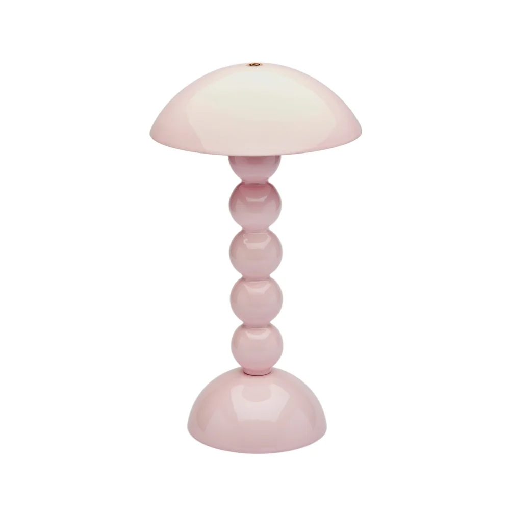 Bezdrátová dobíjecí LED lampa Bobbine, 30 cm, světle růžová