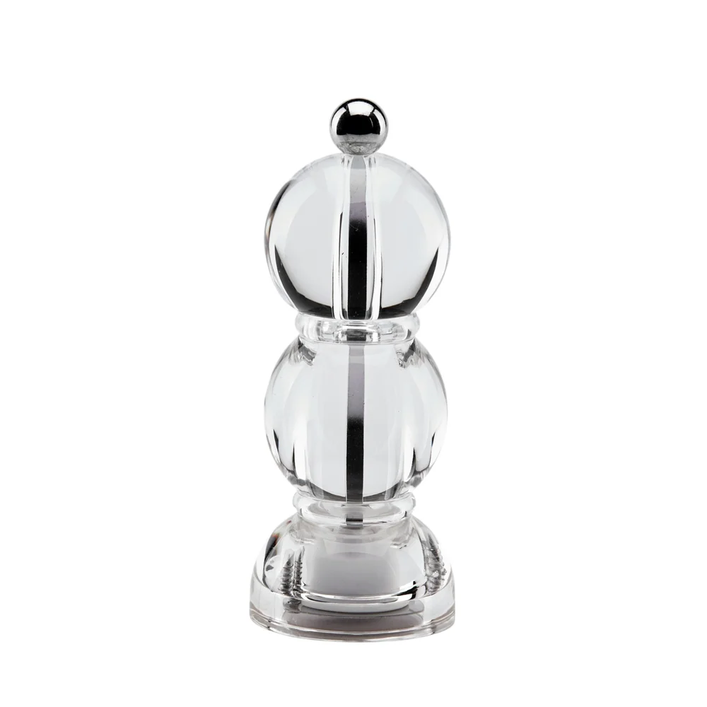 Akrylový mlýnek na sůl nebo pepř Mini BOB Icy, 14 cm, transparentní