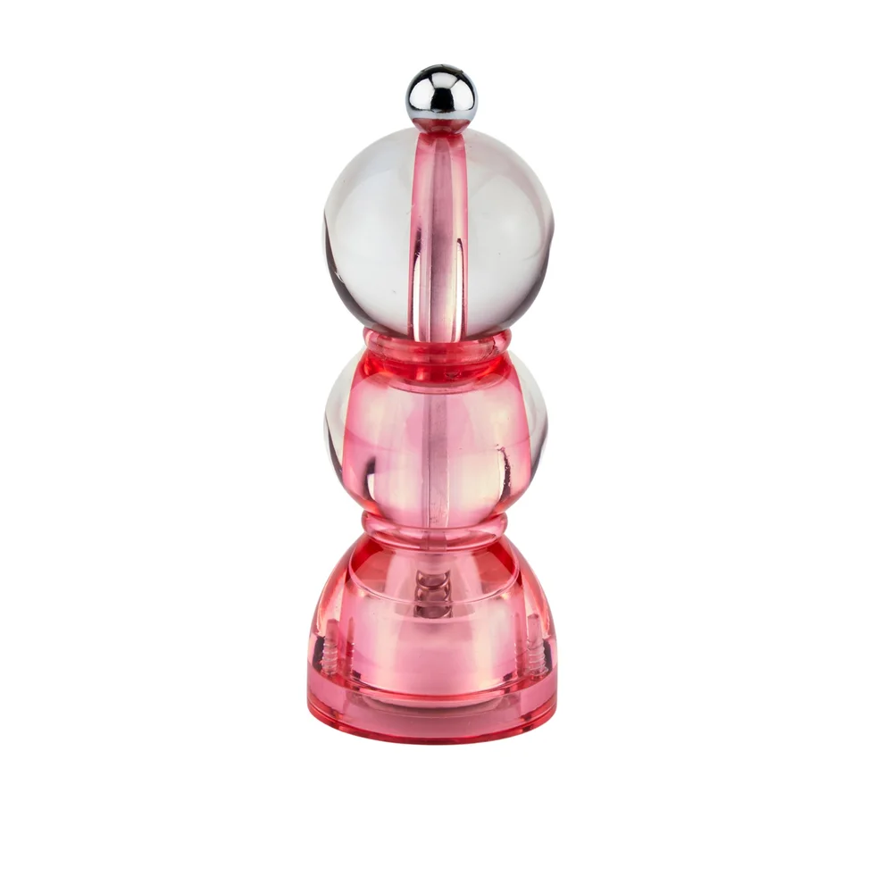 Akrylový mlýnek na sůl nebo pepř Mini BOB Icy, 14 cm, růžová
