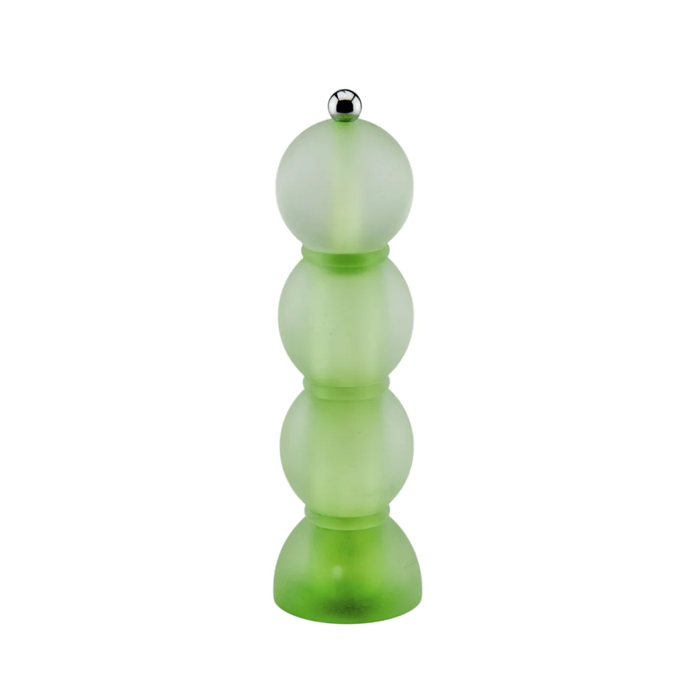 Akrylový mlýnek na sůl nebo pepř Bobbin Frosty, 24 cm, zelená