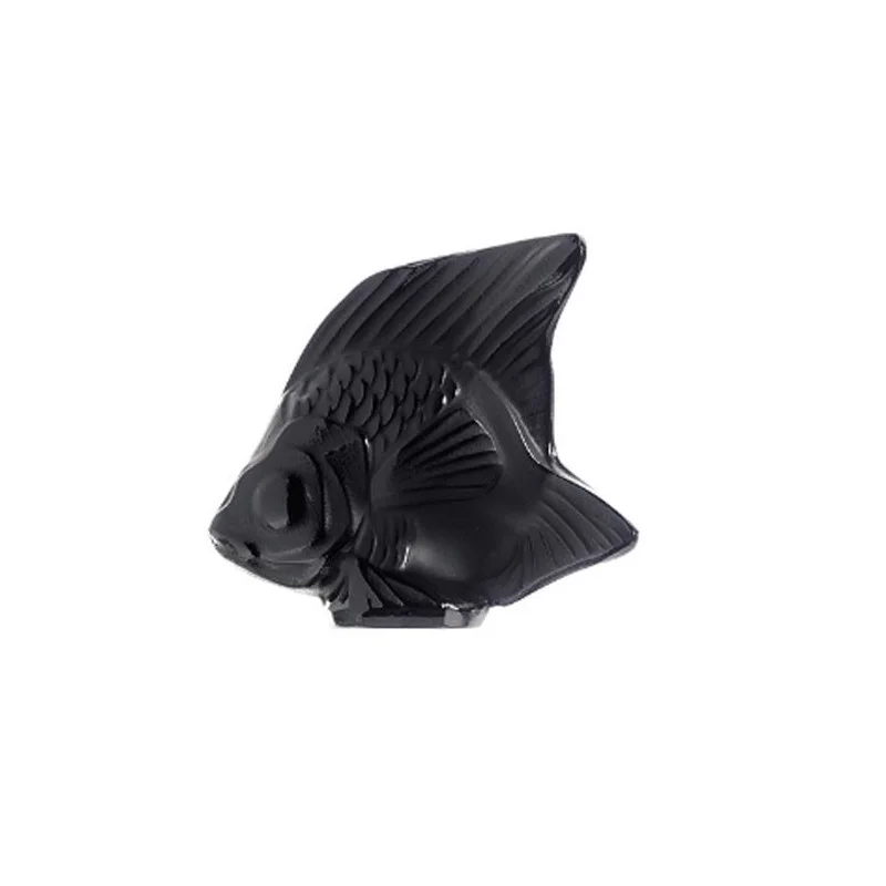 LALIQUE Decorative figurka ryby černá