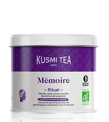 Kusmi Tea Zelený čaj s ženšenem pro lepší paměť Memory Ritual Bio