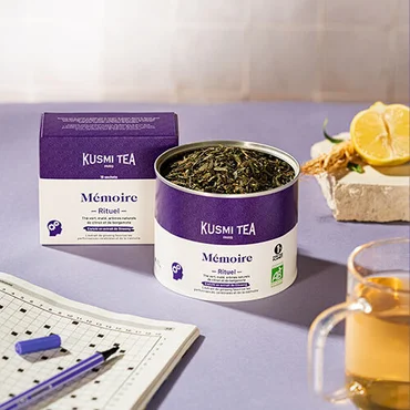 Kusmi Tea Zelený čaj s ženšenem pro lepší paměť Memory Ritual Bio