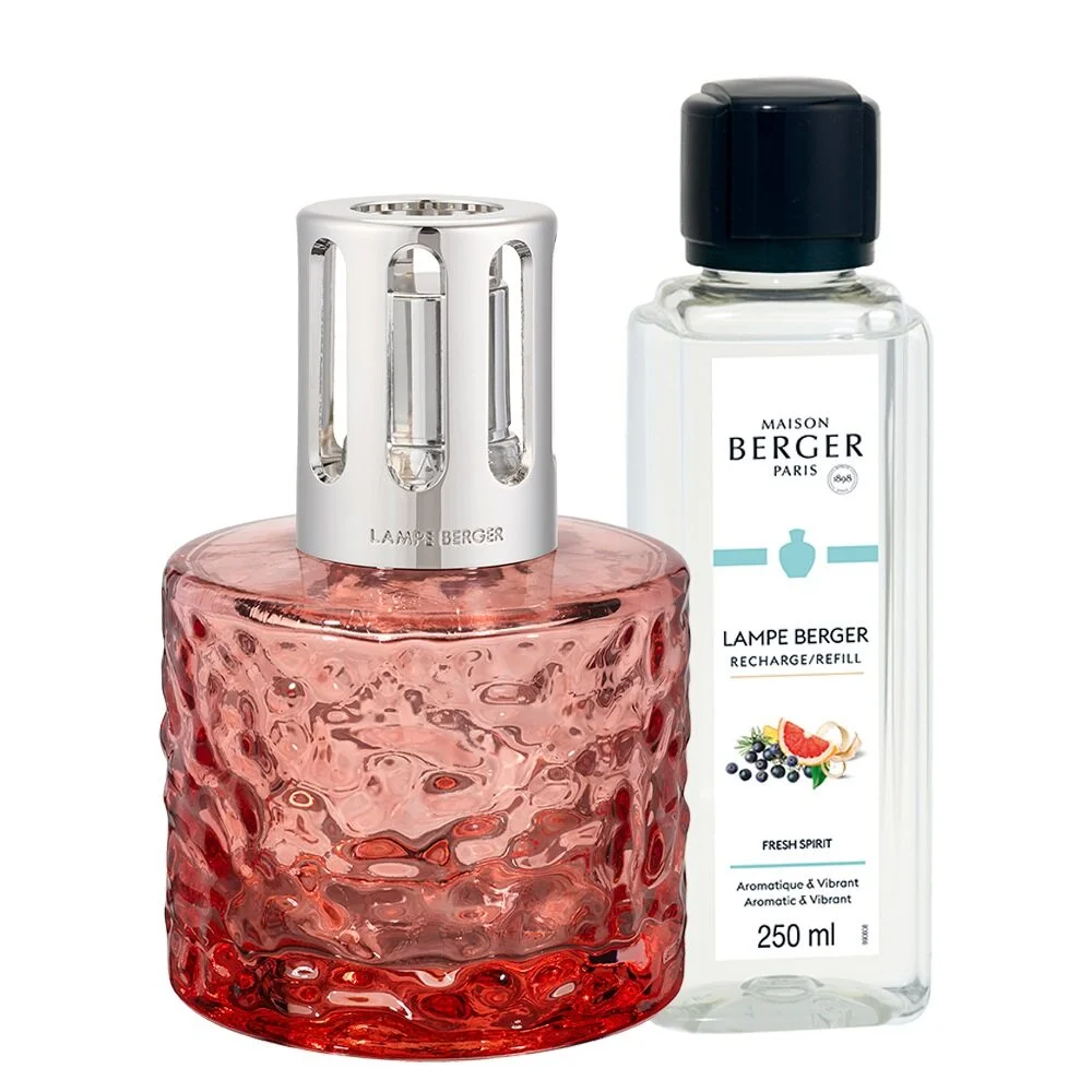 Katalytická lampa Mirage, růžová + náplň Svěží atmosféra, 250 ml