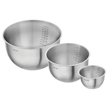 Zwilling Sada vakuovacích nerezových mís Fresh & Save, Ø 12 / 18 / 24 cm, 3 ks