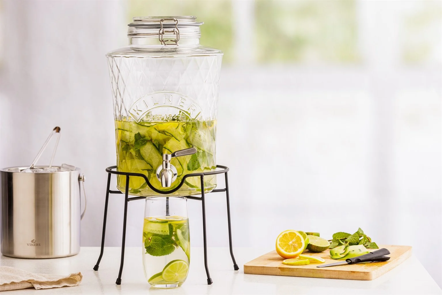Kilner 5L clip top diamond drinks dispenser_0025.107_1-4