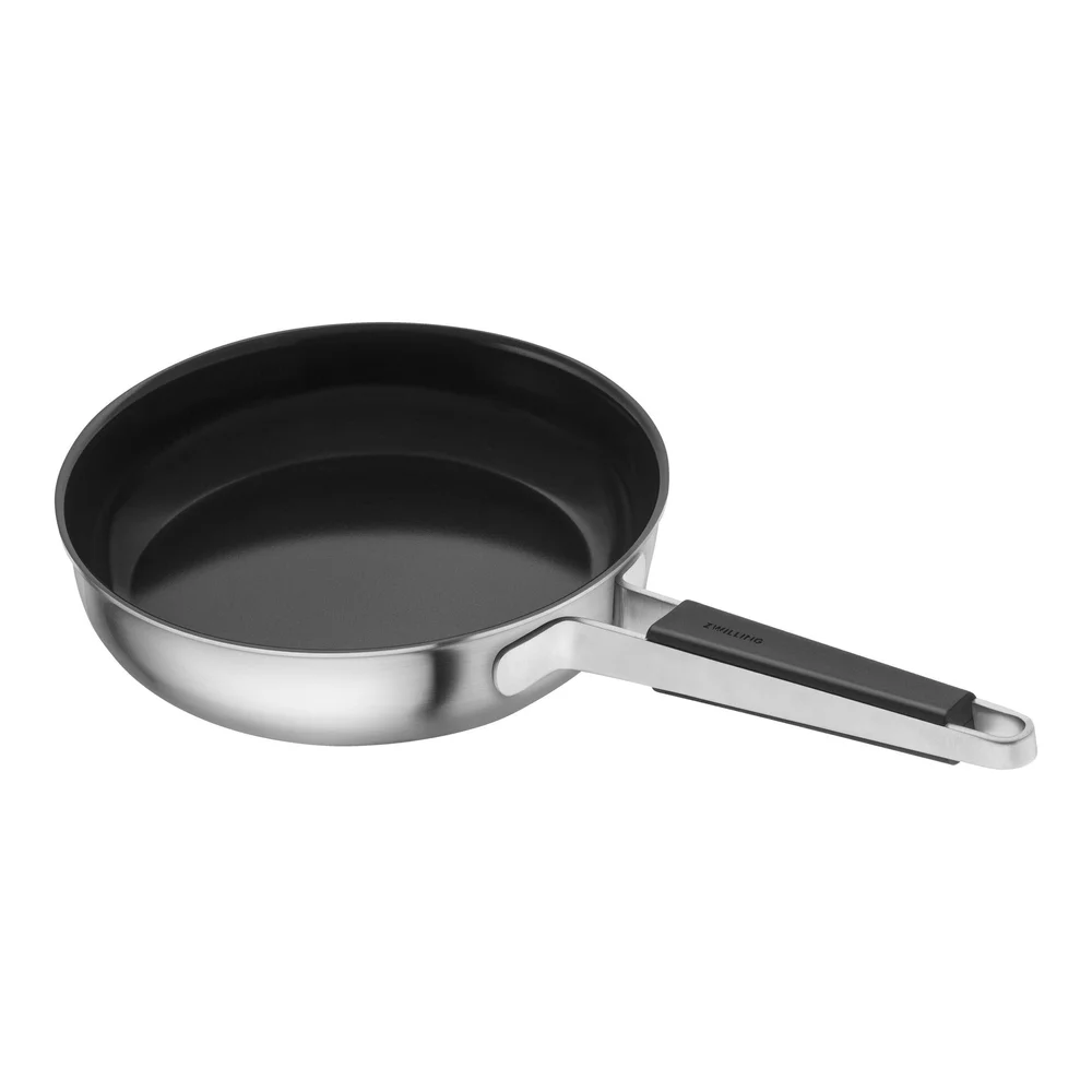 Nepřilnavá pánev Pure s keramickým povrchem, Ø 24 cm, nerezová