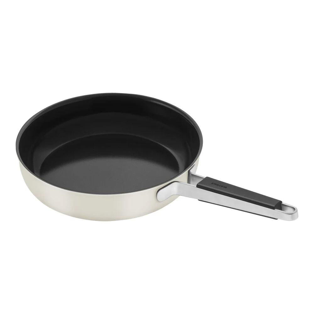 Nepřilnavá pánev Pure s keramickým povrchem, Ø 28 cm, krémová