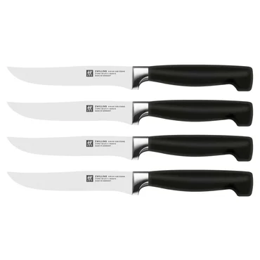 Zwilling Samoostřící blok s noži a nůžkami Four Star, 7 ks, antracitová