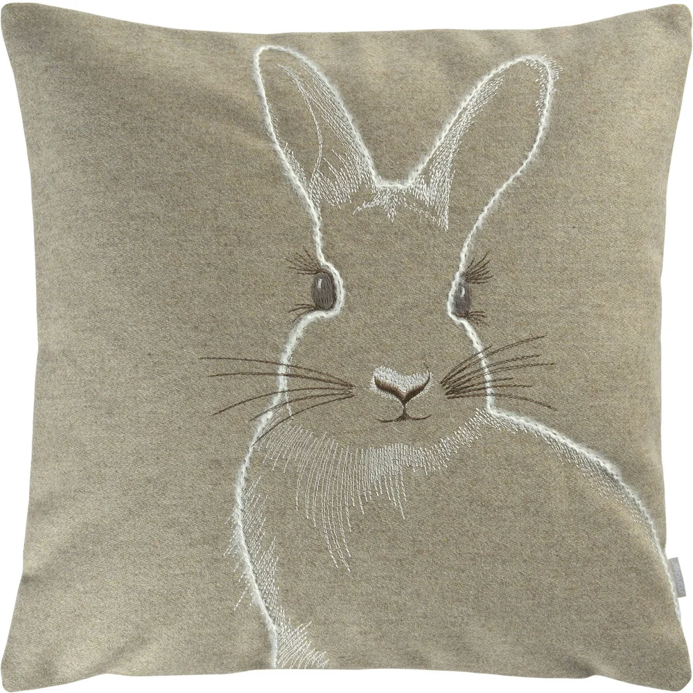 Vlněný povlak na polštář Lady Bun, 40 x 40 cm, beige