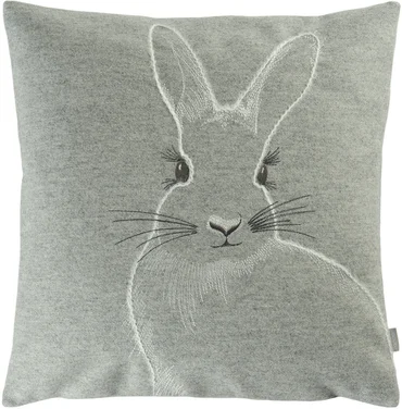 Sander Vlněný povlak na polštář Lady Bun, 40 x 40 cm, light grey