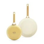 GreenPan Sada 2 nepřilnavých keramických pánví Padova 20 + 26 cm, žlutá